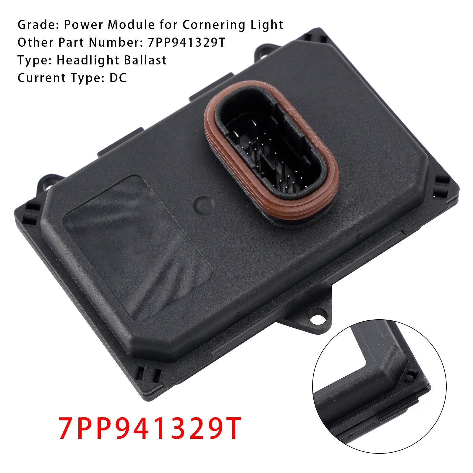 2014 2015 2016 2017 2018 Porsche Macan 95 LED Headlight Control Unit 7PP941329T