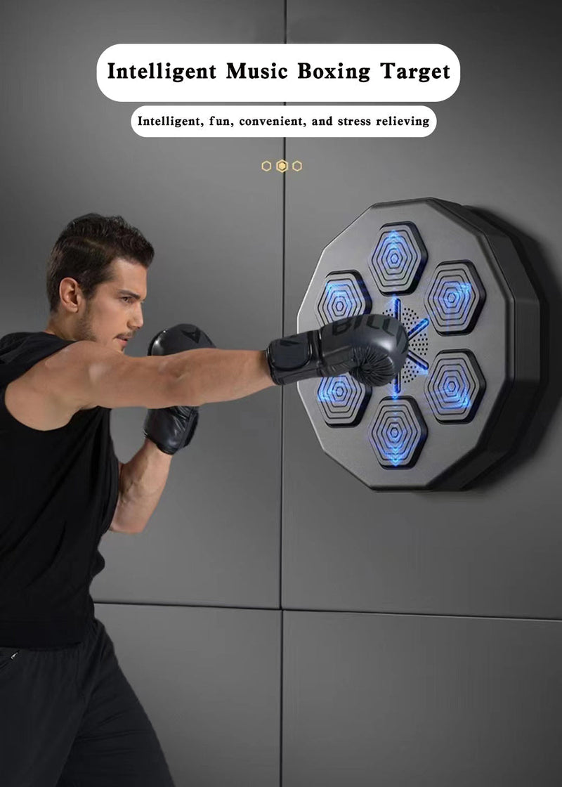 Máquina de ejercicio de reacción para interiores, música Bluetooth, objetivo de entrenamiento de boxeo de montaje en pared