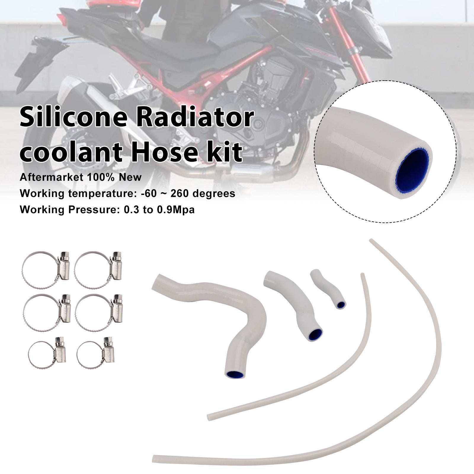 2023-2025 Honda CB750 Hornet Silicone Radiator coolant Hose