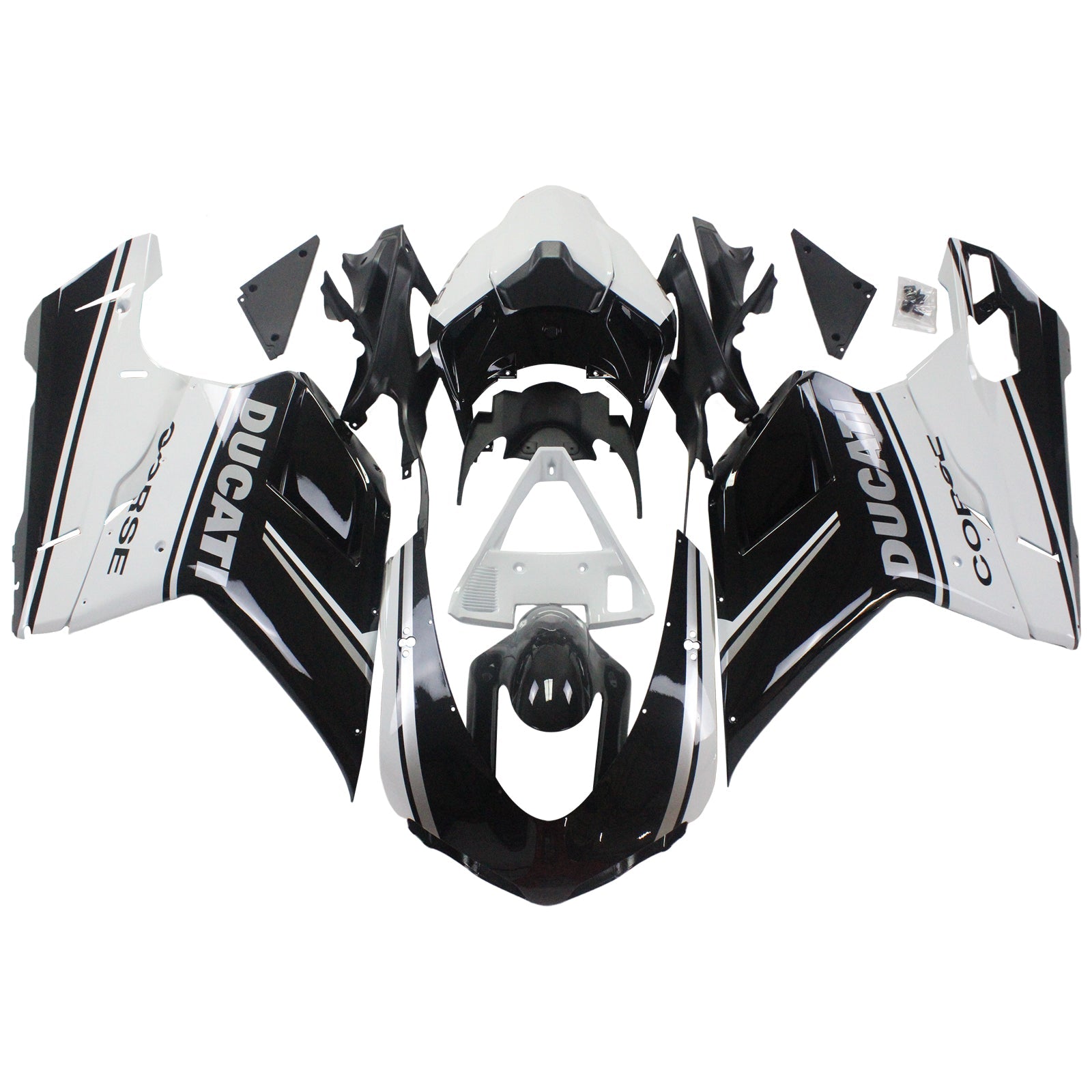 Ducati 1098 1198 848 2007-2011 Fairing Kit Bodywork ABS