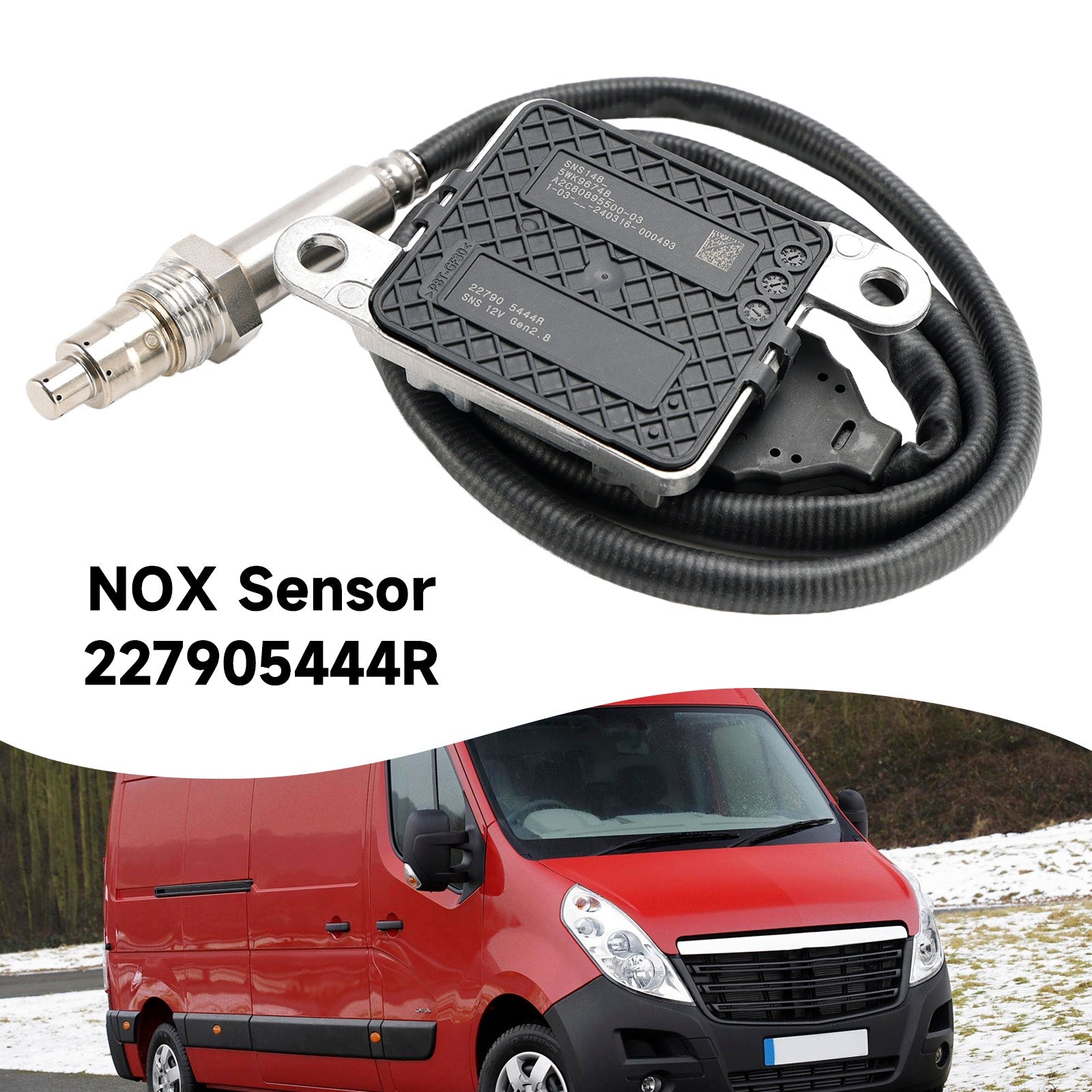 2014-2019 Vauxhall Vivaro B Van/Bus 1.6 CDTI with R9M engine Nox Nitrogen Oxide Sensor 227905444R