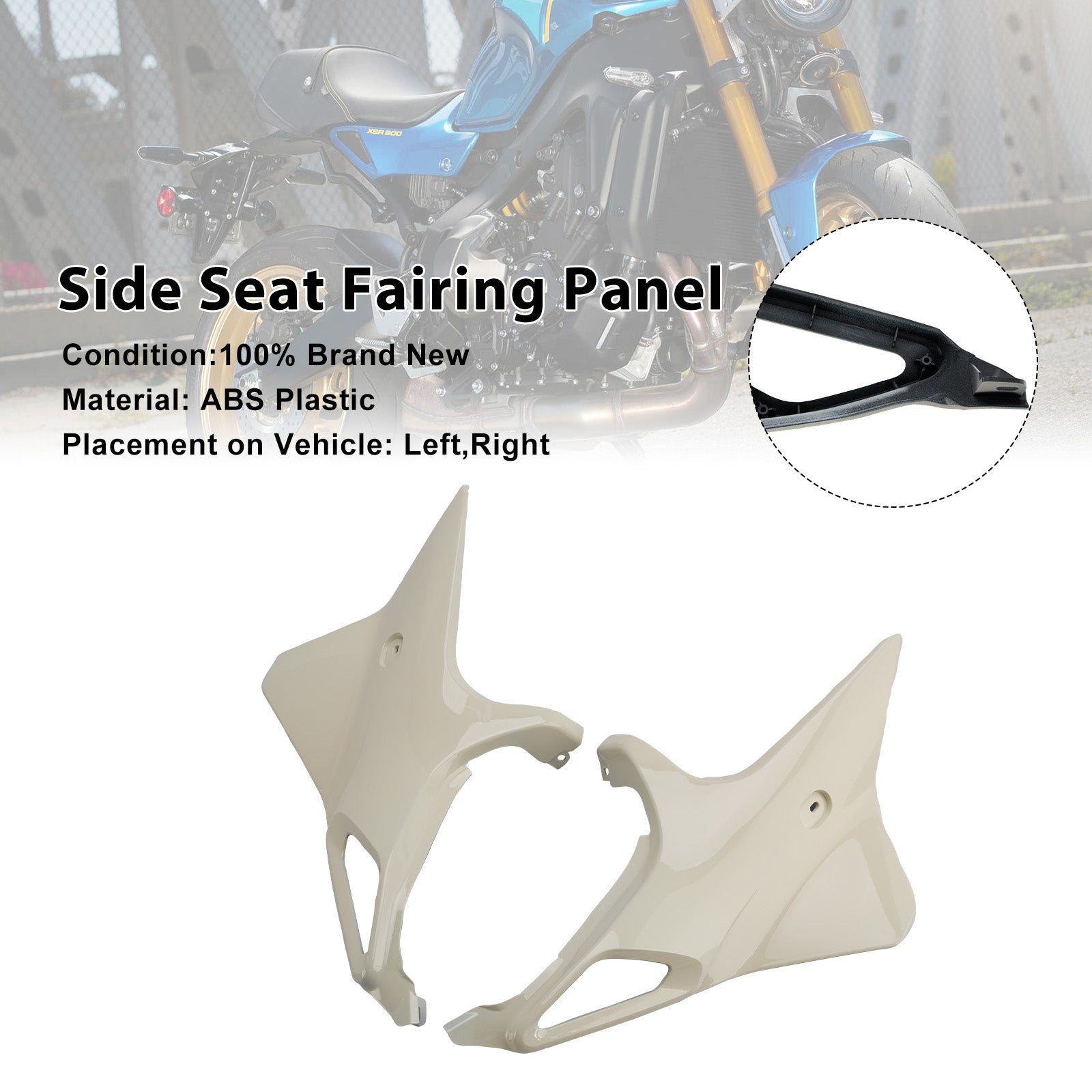 2022-2025 Yamaha XSR 900 XSR900 Side Seat Fairing Panel Cowl