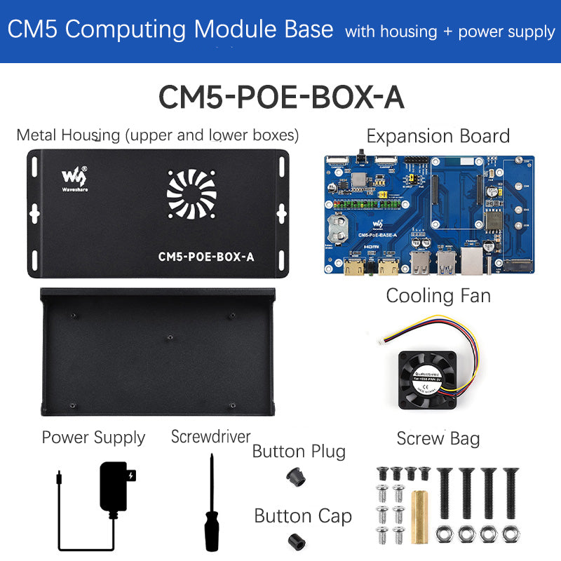 Raspberry Pi CM5 PoE 확장 보드 컴퓨팅 모듈 베이스보드 지원 M.2 NVMe