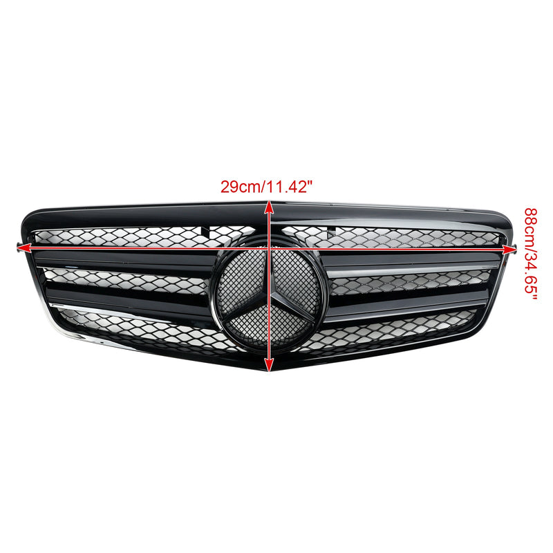 Front Bumper Grille Grill Fit Mercedes Benz E Class W212 E350 E550 2010-2013