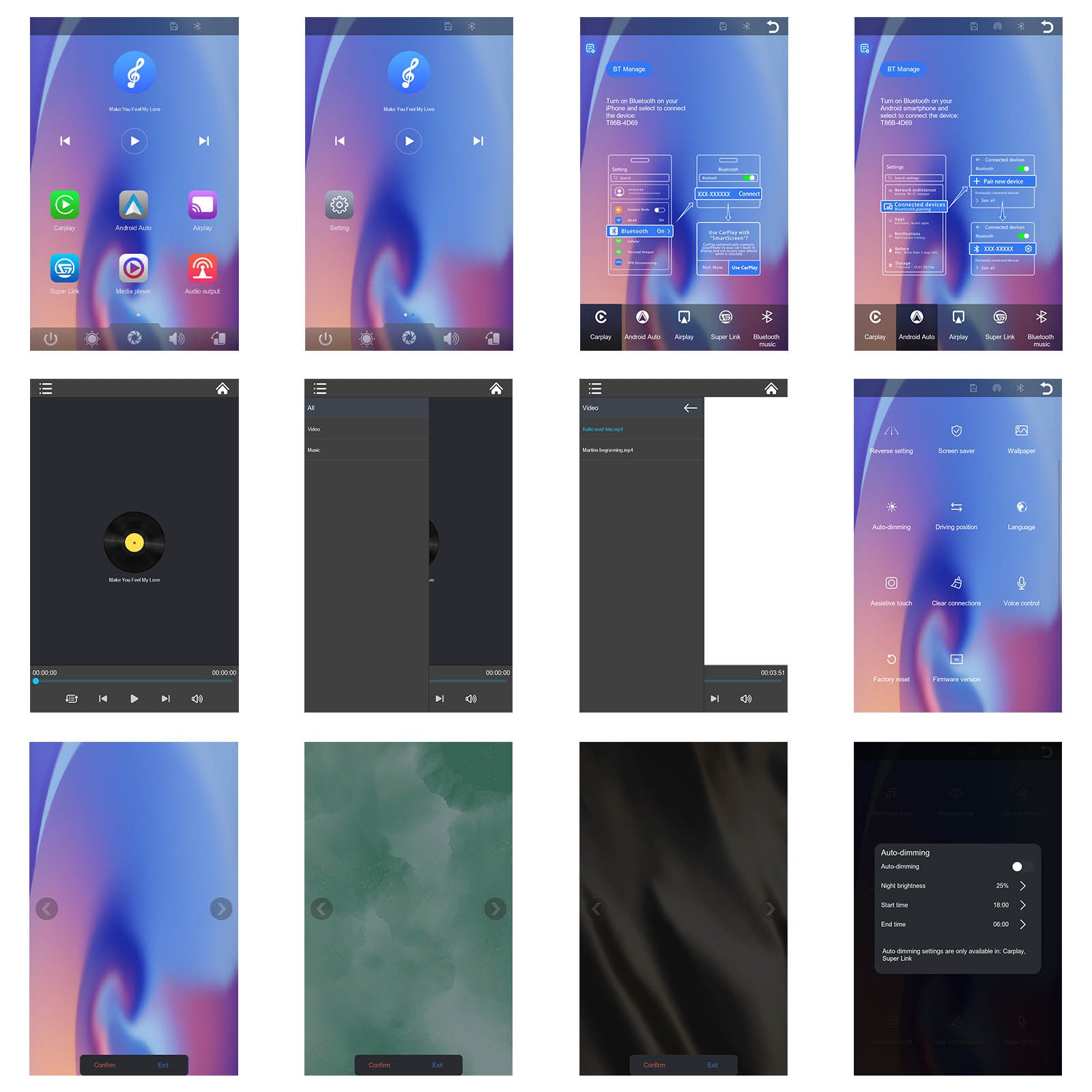 8-inch Full Touch Screen Apple CarPlay Android Auto Switching Display AHD Camera