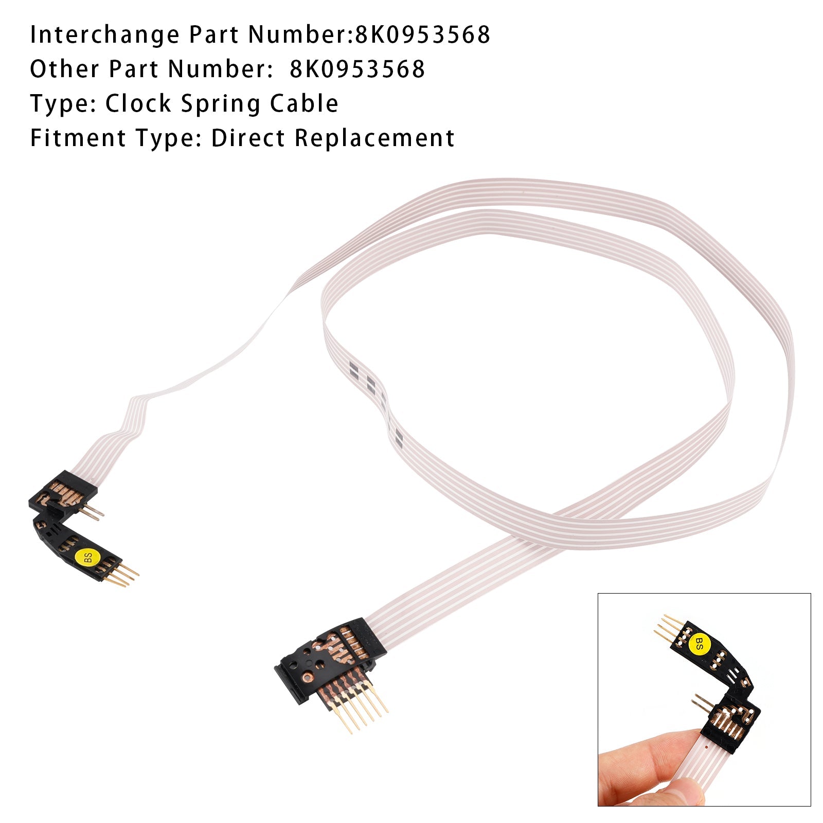 2009.04-2016.05 Audi A4 Allroad (8KH, B8) Airbag FFC Ribbon Cable Clock Spring 8K0953568A B C D E F G H M J K L M N P Q