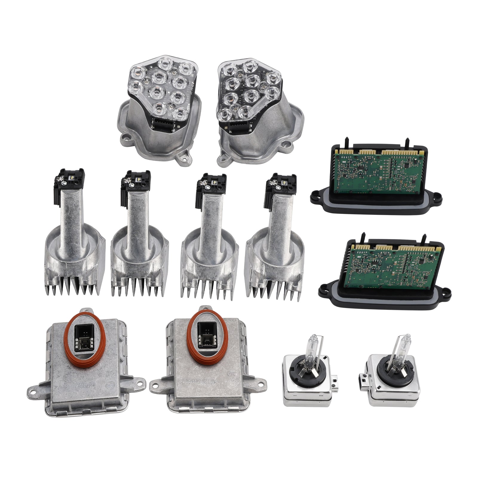 12PCS Left+Right Power Module LED Headlight AHL For BMW 5 Series F10 F11 F07