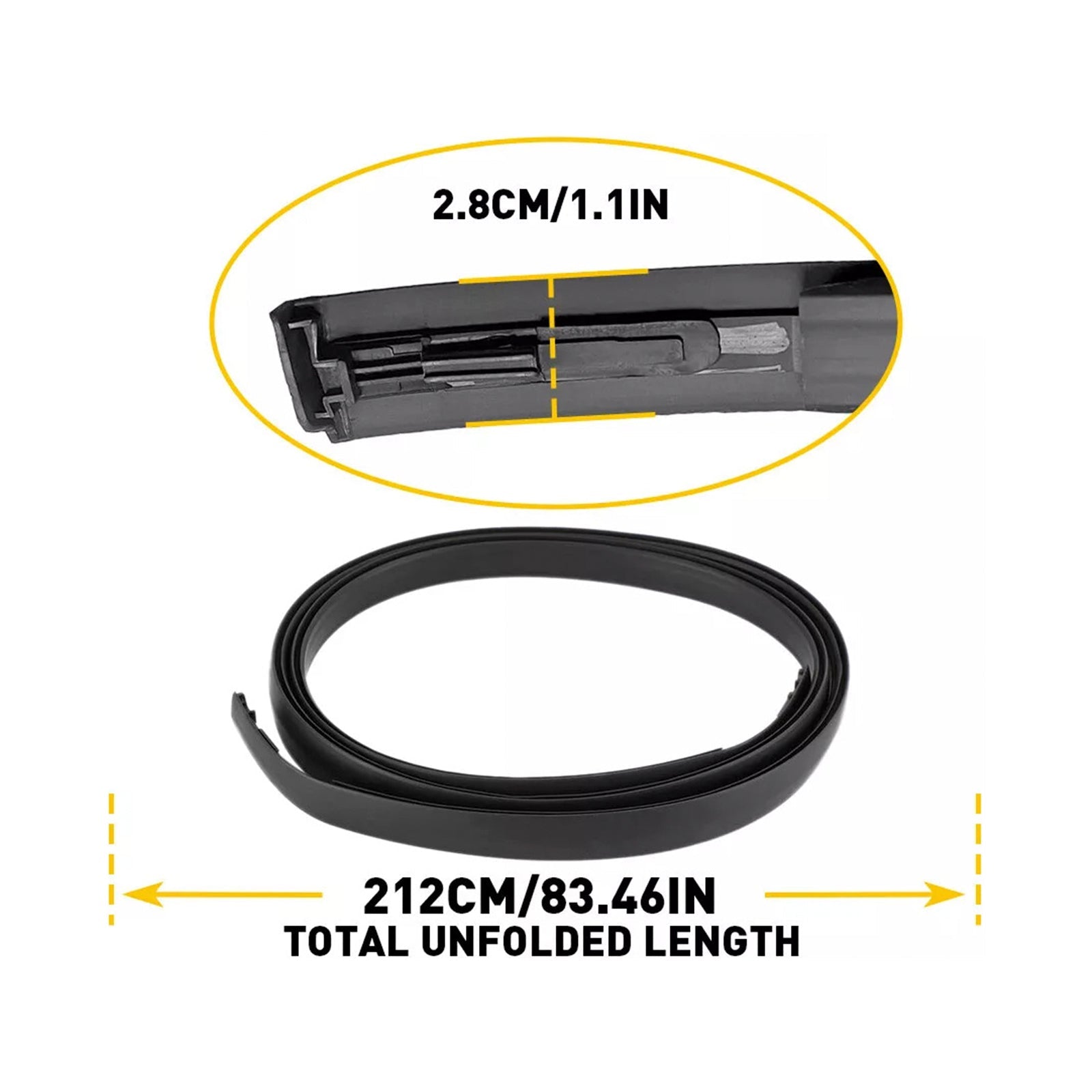 2008-2015 Scion xB 2PCS Roof Drip Molding Trim Center Left & Right Side Rubber