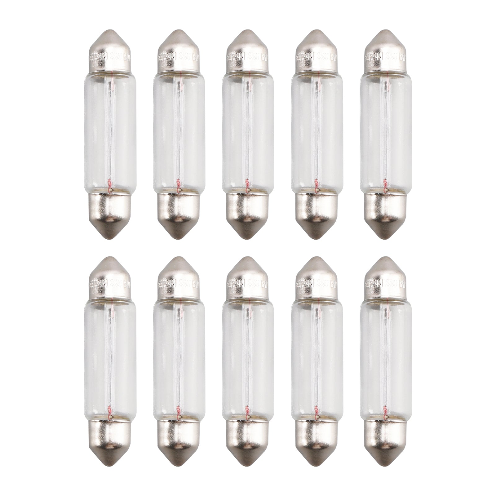 10PCS Car Light Tubular Lamp bulb C5W SV8.5 41MM 6424 24V 5W For OSRAM