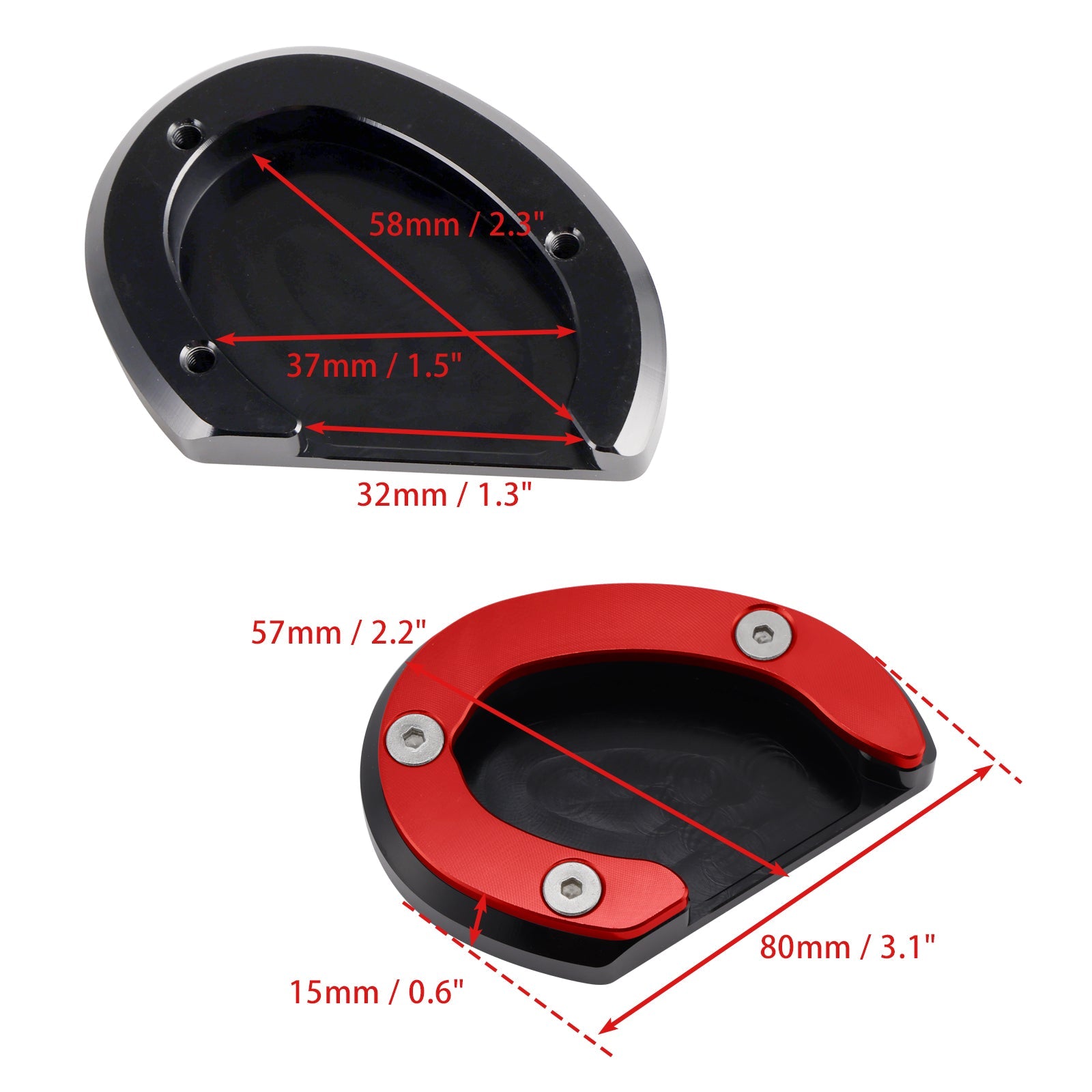 Kickstand Enlarge Plate Pad fit for Bonneville Bobber T100 T120 2018-2020