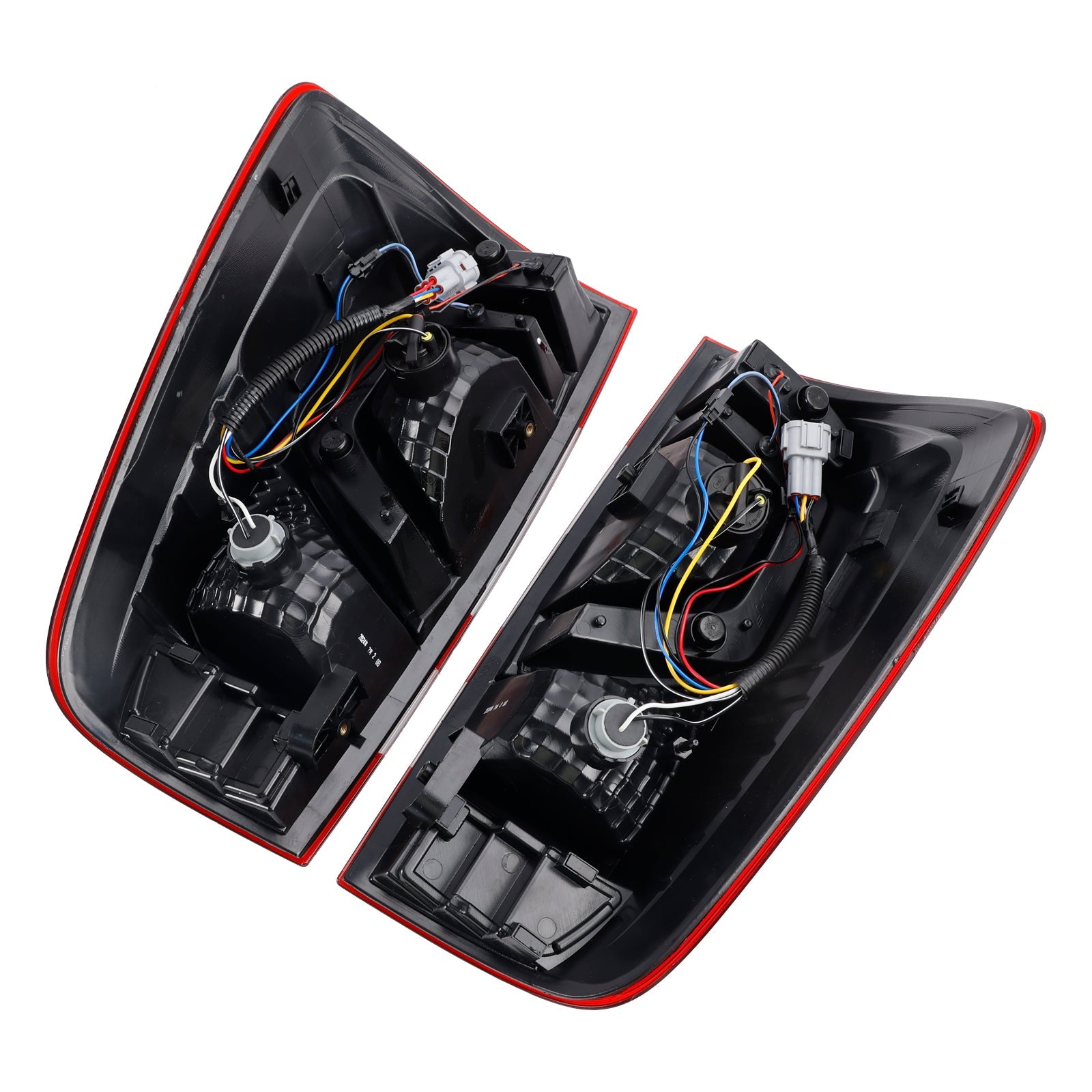 Pair Tail Light Lamp For Nissan NAVARA NP300 D23 3D Stripe Bar LED 2015-202