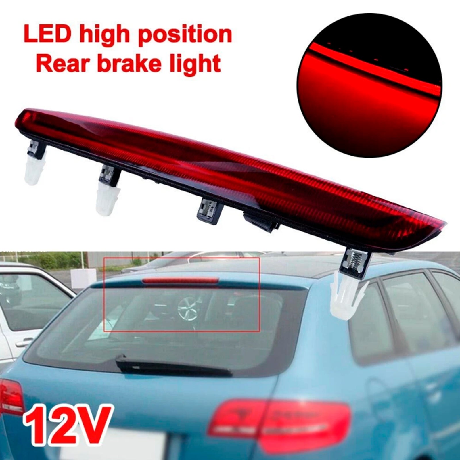 Third Brake Light Additional Brake Light 8P4945097C For Audi A3 8P S3 2004-2012