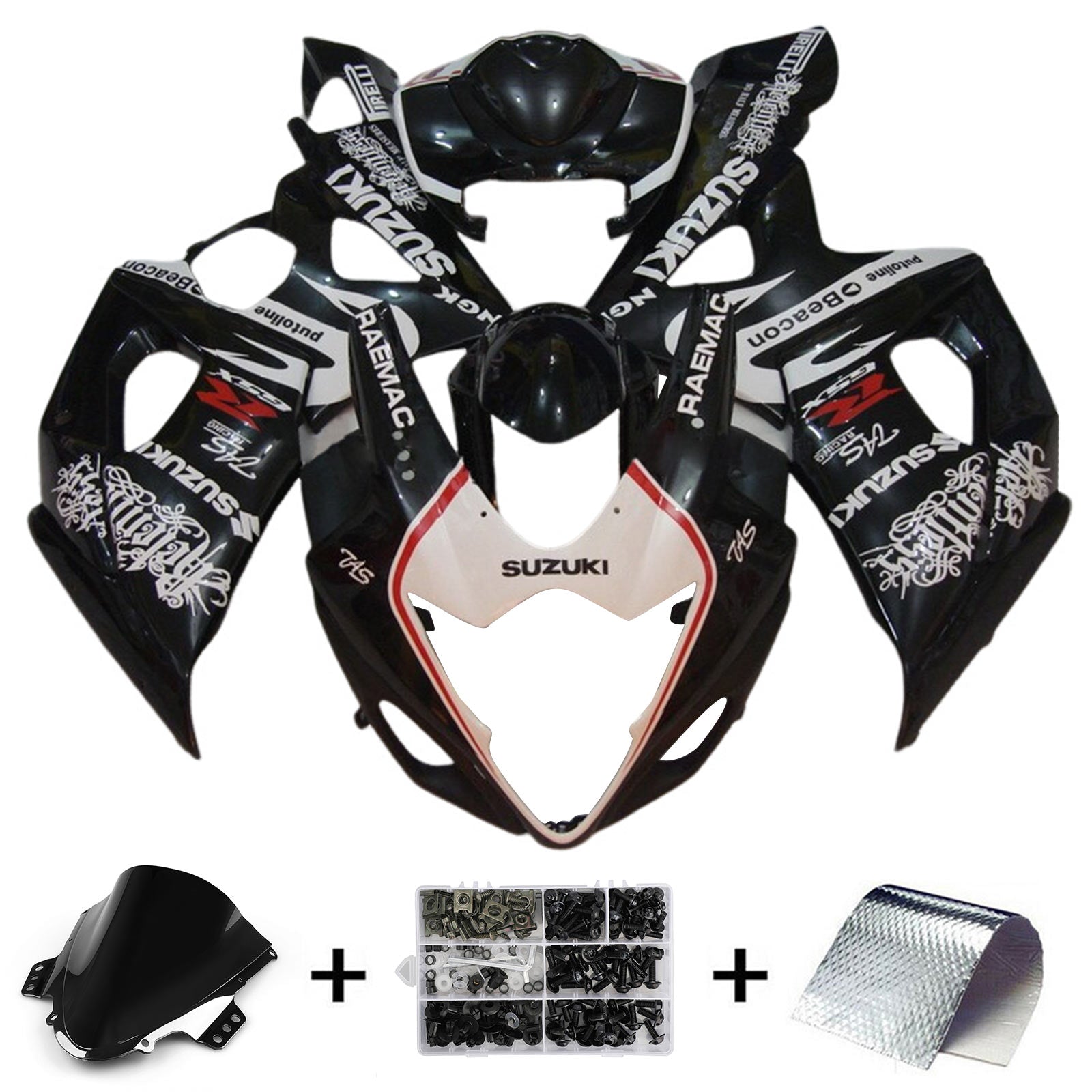 Amotopart Suzuki GSXR1000 2005-2006 K5 Fairing Kit Bodywork Plastic ABS