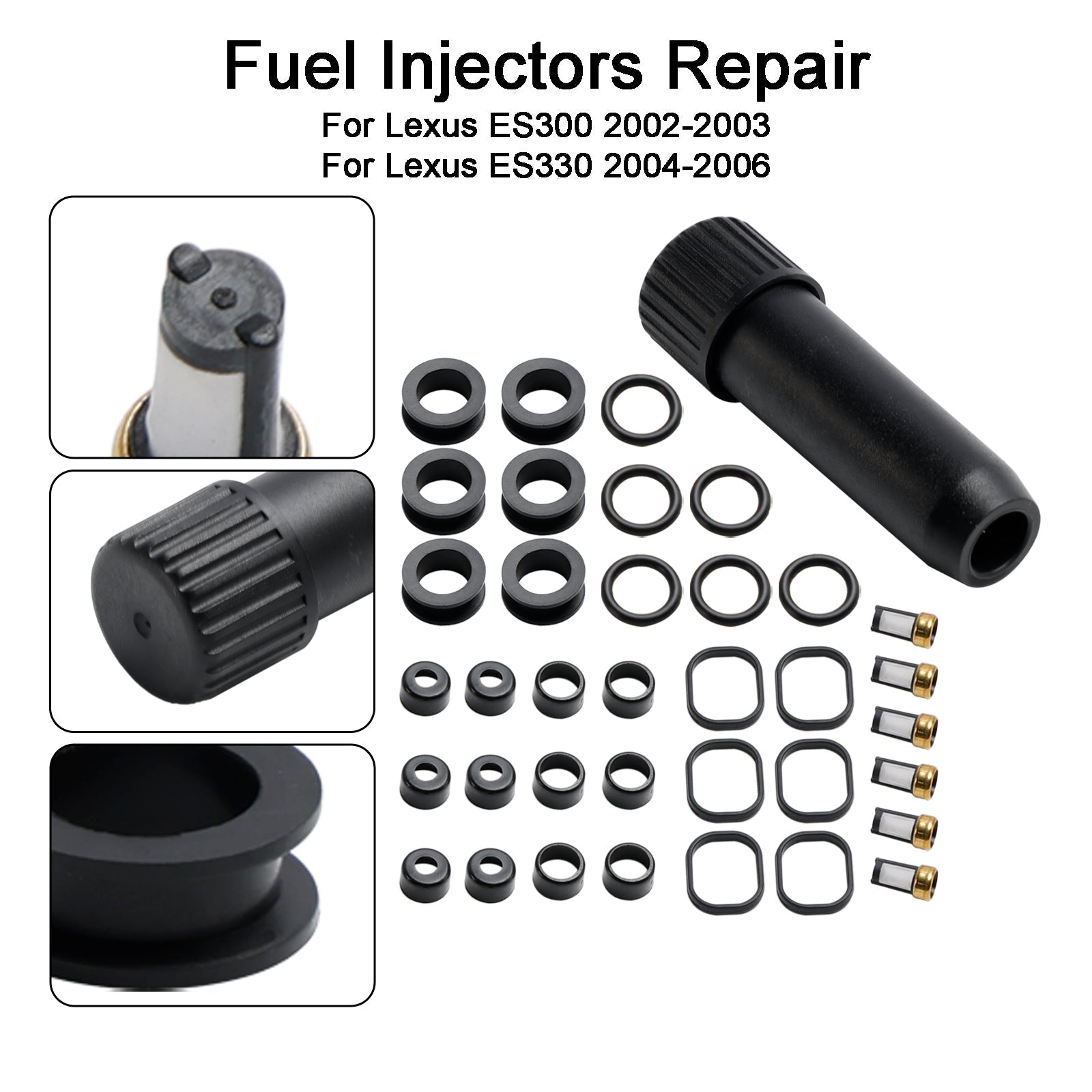 Fuel Injector Repair Seal Kit 23250-20030 Fit Lexus ES300 ES330 RX330 RX400H