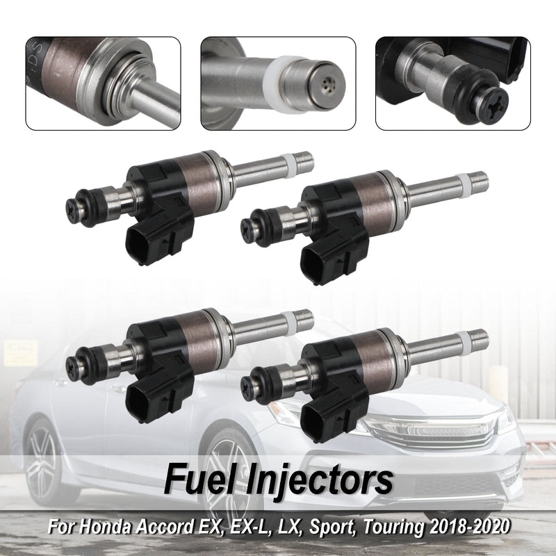 4x Fuel Injector Para Honda Accord 18-20 Cr-v 17-20 1.5l