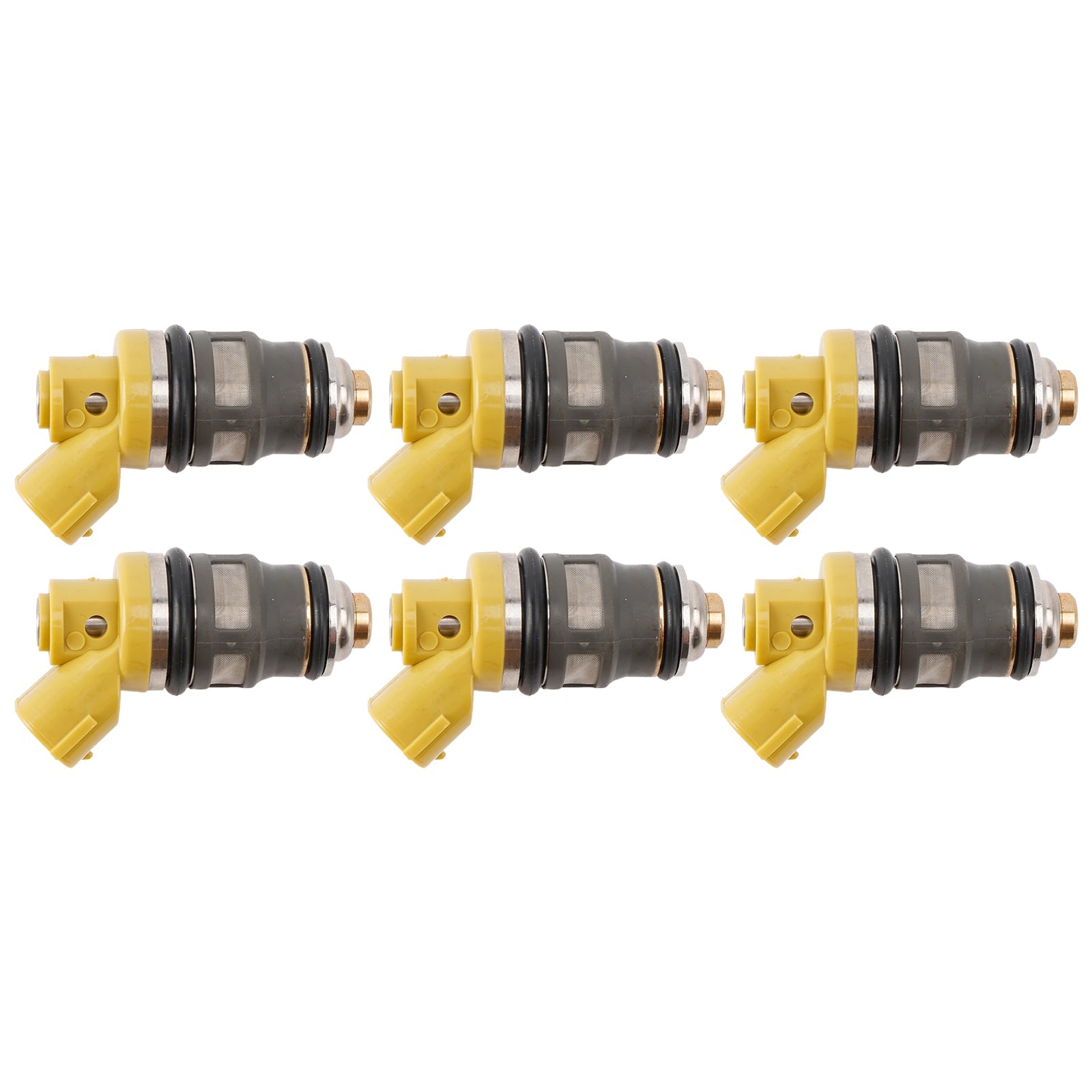 6PCS Fuel Injector 1001-87091 Fit Denso 650CC Fit Toyota Supra JZA80 2JZGTE 2JZ