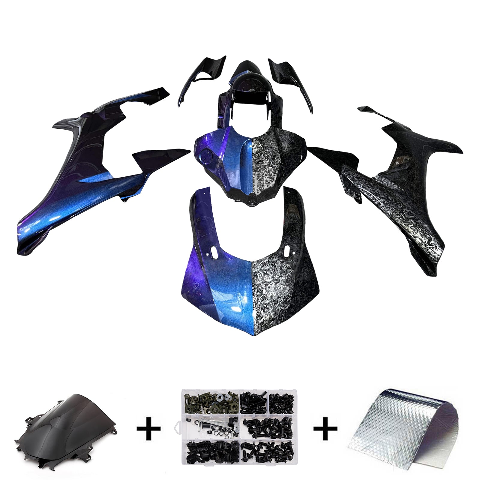 Injection Fairing Kit Bodywork Plastic ABS For Yamaha YZFR1 YZF-R1 2015-2019
