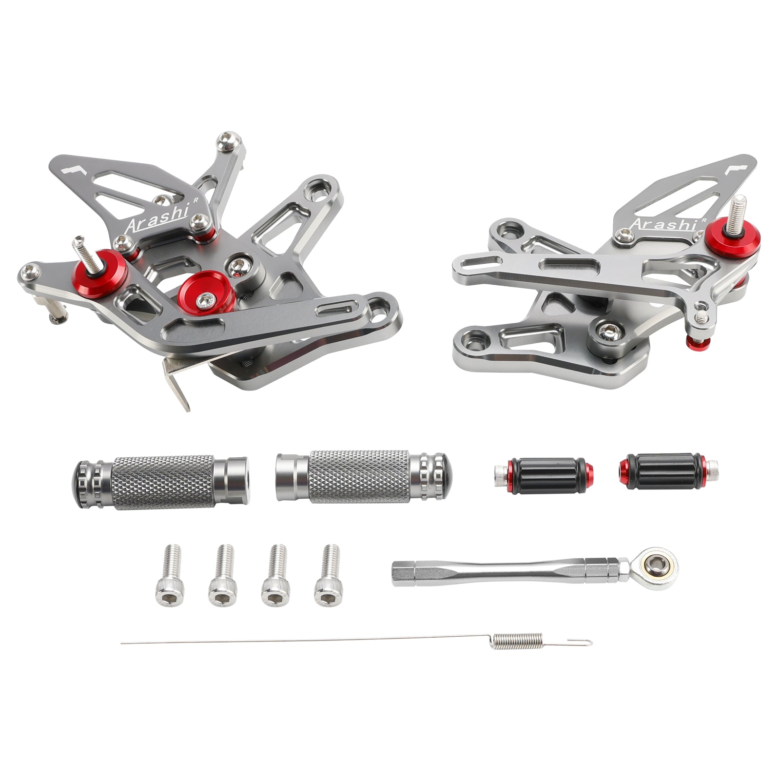 ALUMINUM ADJUSTABLE REAR SET REARSET FOR KAWASAKI ZX636 NINJA ZX-6R 2024 2025