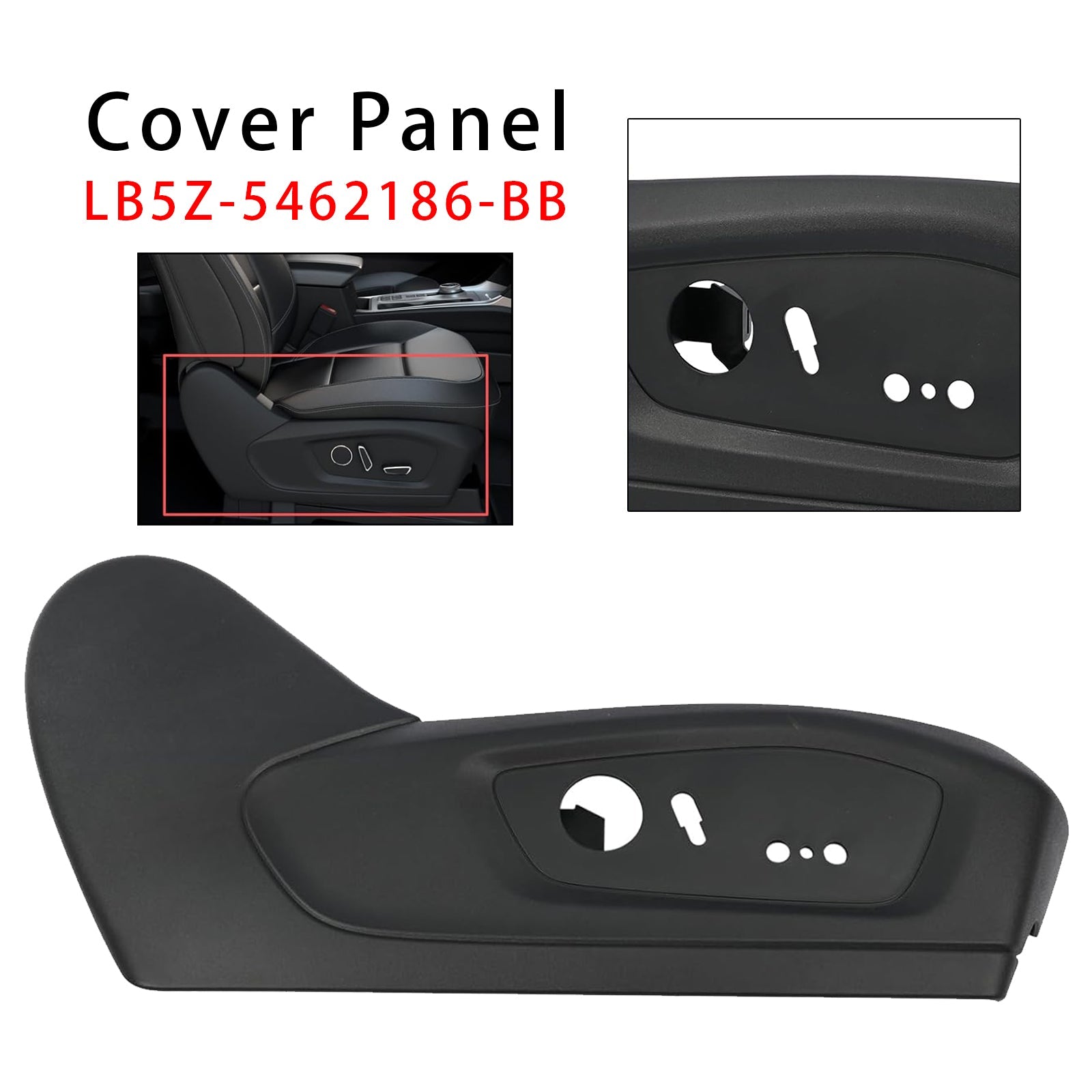 2020-2024 For Ford Explorer Front Right Seat Outer Switch Trim Cover Panel LB5Z-5462186-BB
