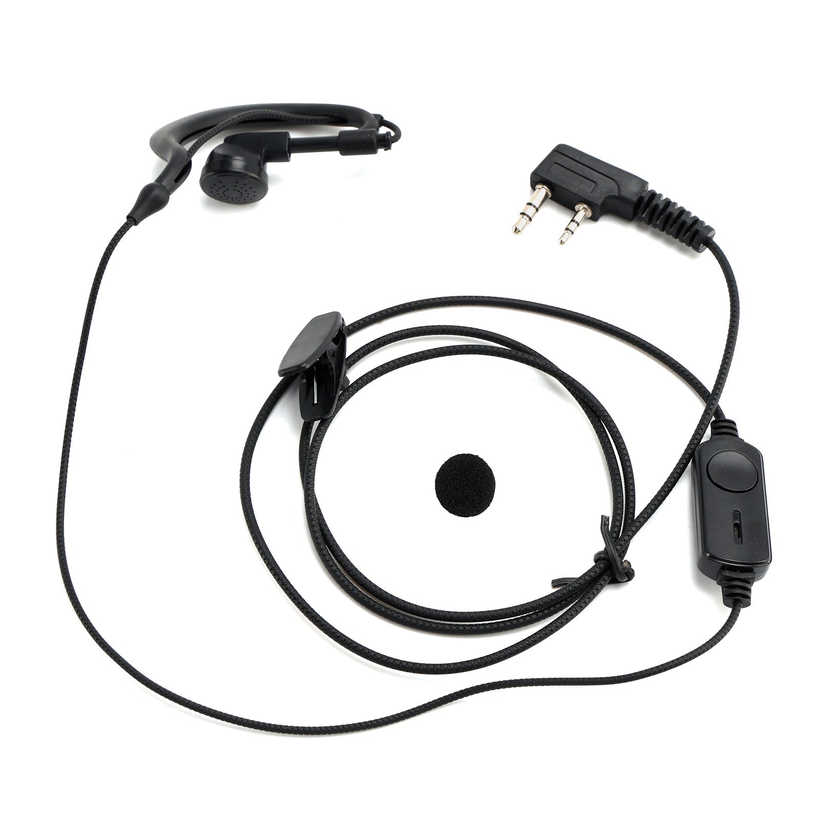 K-031 Pressure Wire Earhook Headset For TK-208 TH-D7 RPU416A KG-UVD1 TG-K4AT
