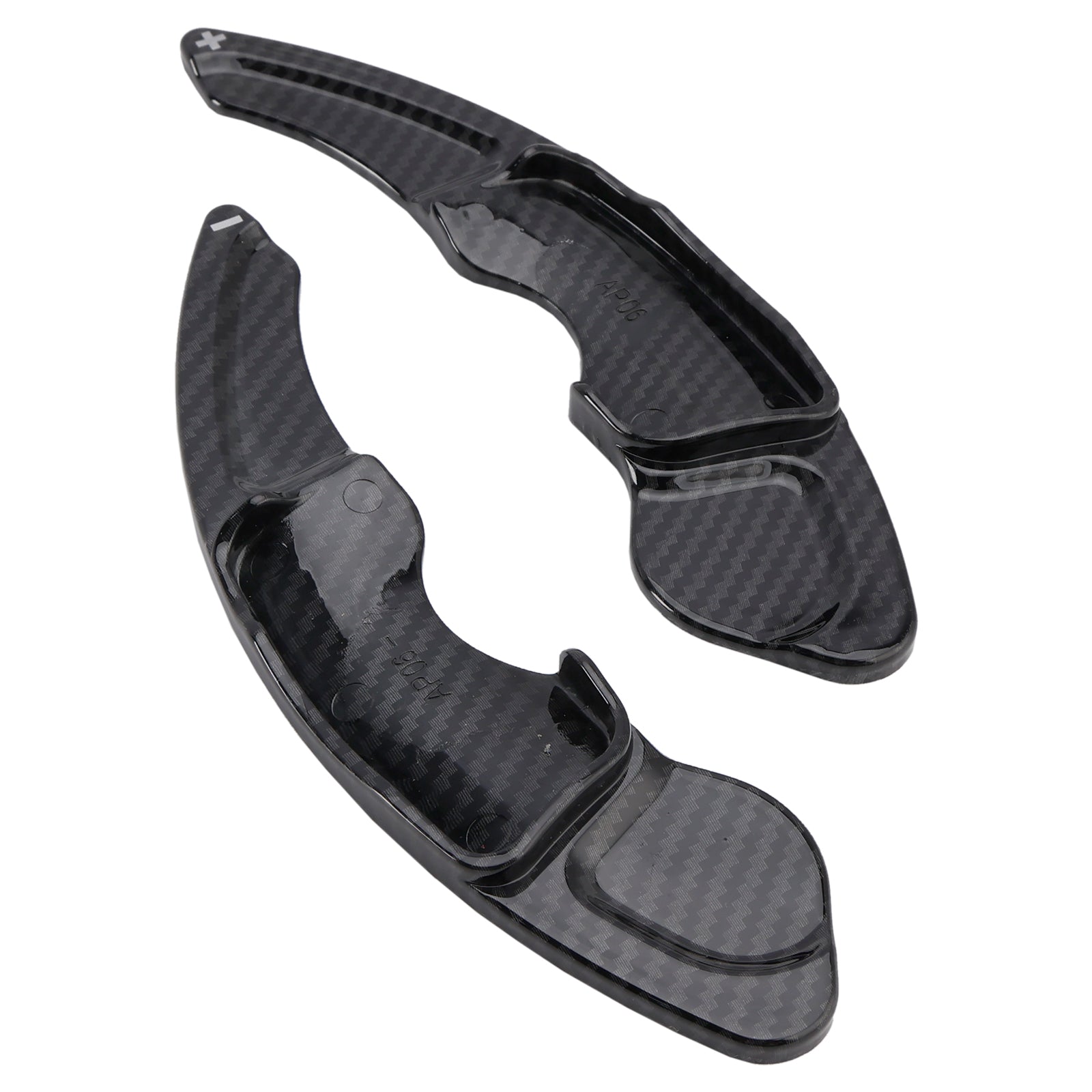 Carbon Look Steering Wheel Paddle Shifter Extension Covers Fit Lexus IS RC NX