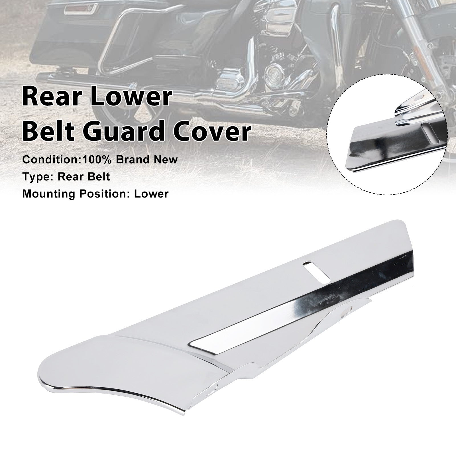 2010-2013 Harley-Davidson Road Glide Custom FLTRX Rear Lower Belt Guard Cover