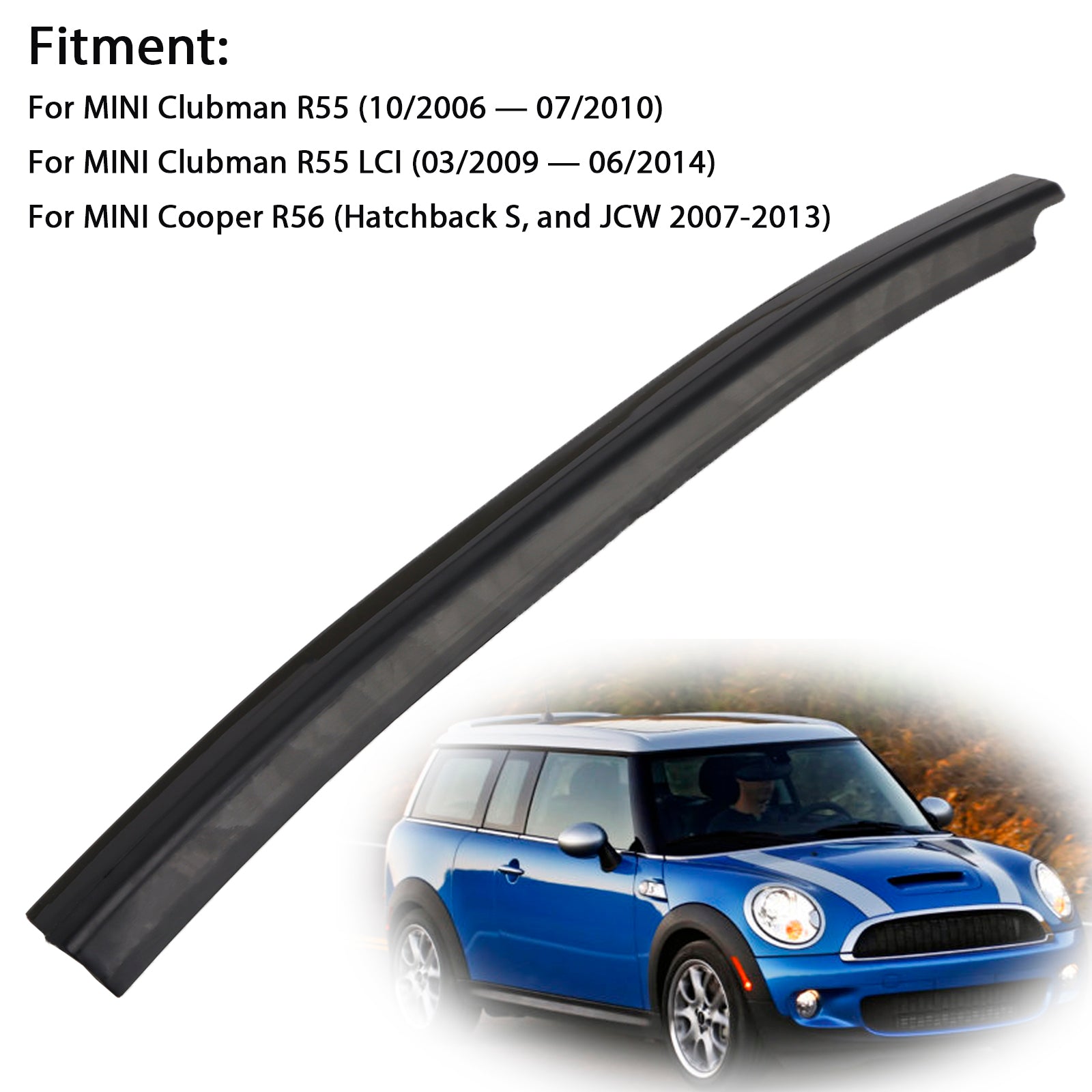 Right Side Door Column Cover Pillar Trim 51137167236 For Mini Cooper R55 07-14
