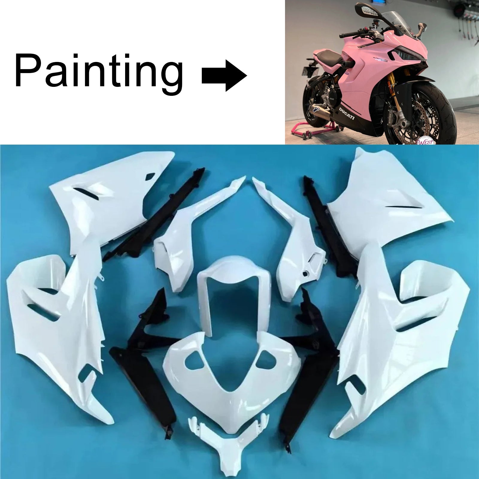 Ducati Supersport 950 950S 2021-2024 Fairing Kit Bodywork