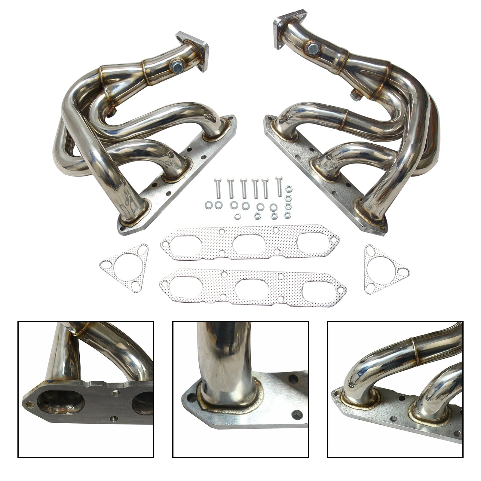 Stainless Steel Exhaust Manifold Fit Porsche Boxster 986 2.5L & 2.7L 1997-2004