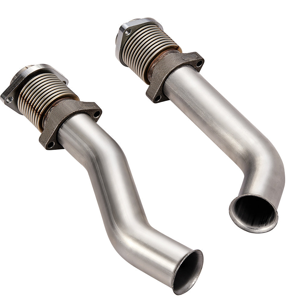 Exhaust Bellowed Up-Pipe Kit & EBPV for Ford 7.3L Powerstroke Diesel 1999.5-2003