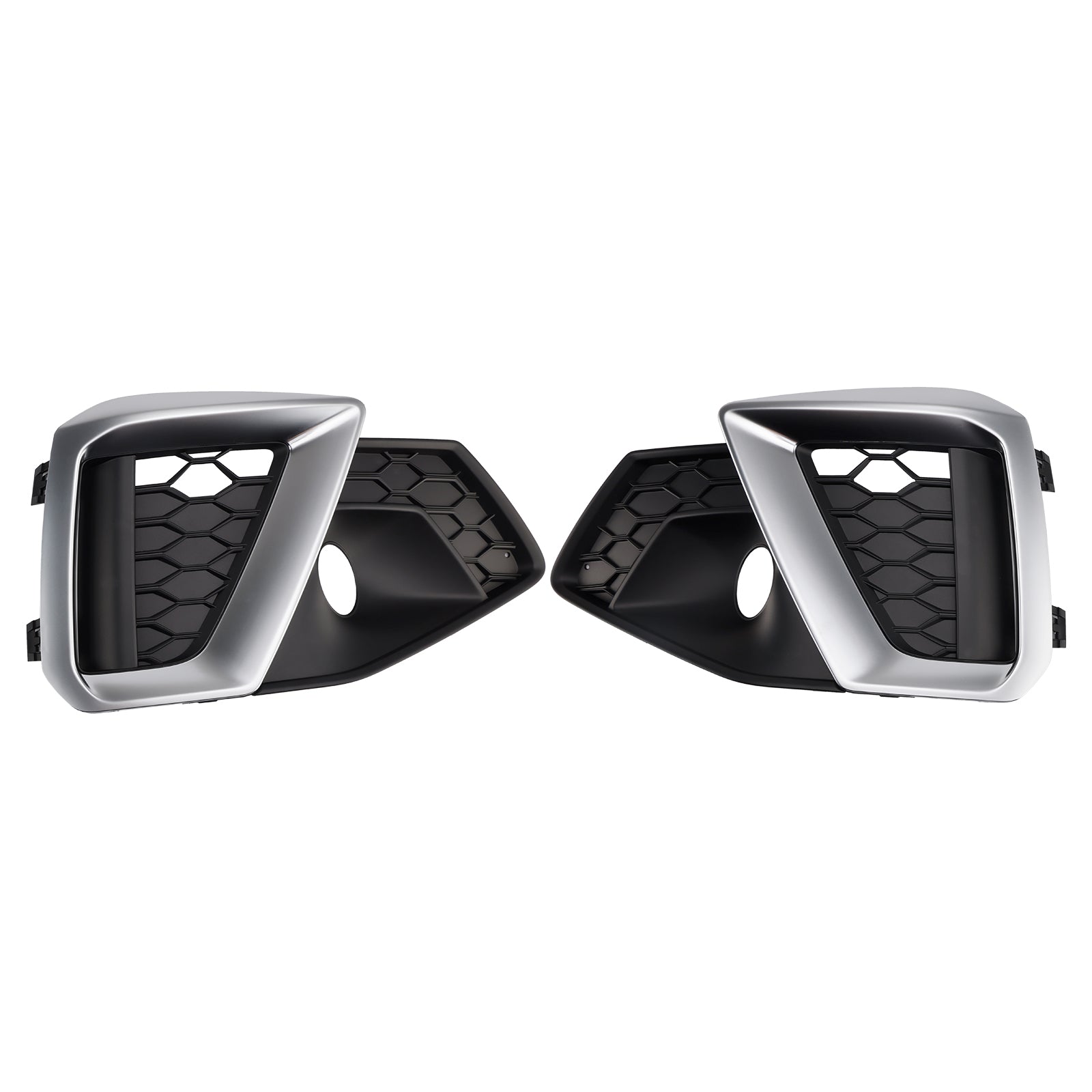 2020-2024 Audi A4 B9.5 S-Line Silver Front Bumper Lower Fog Grille Cover