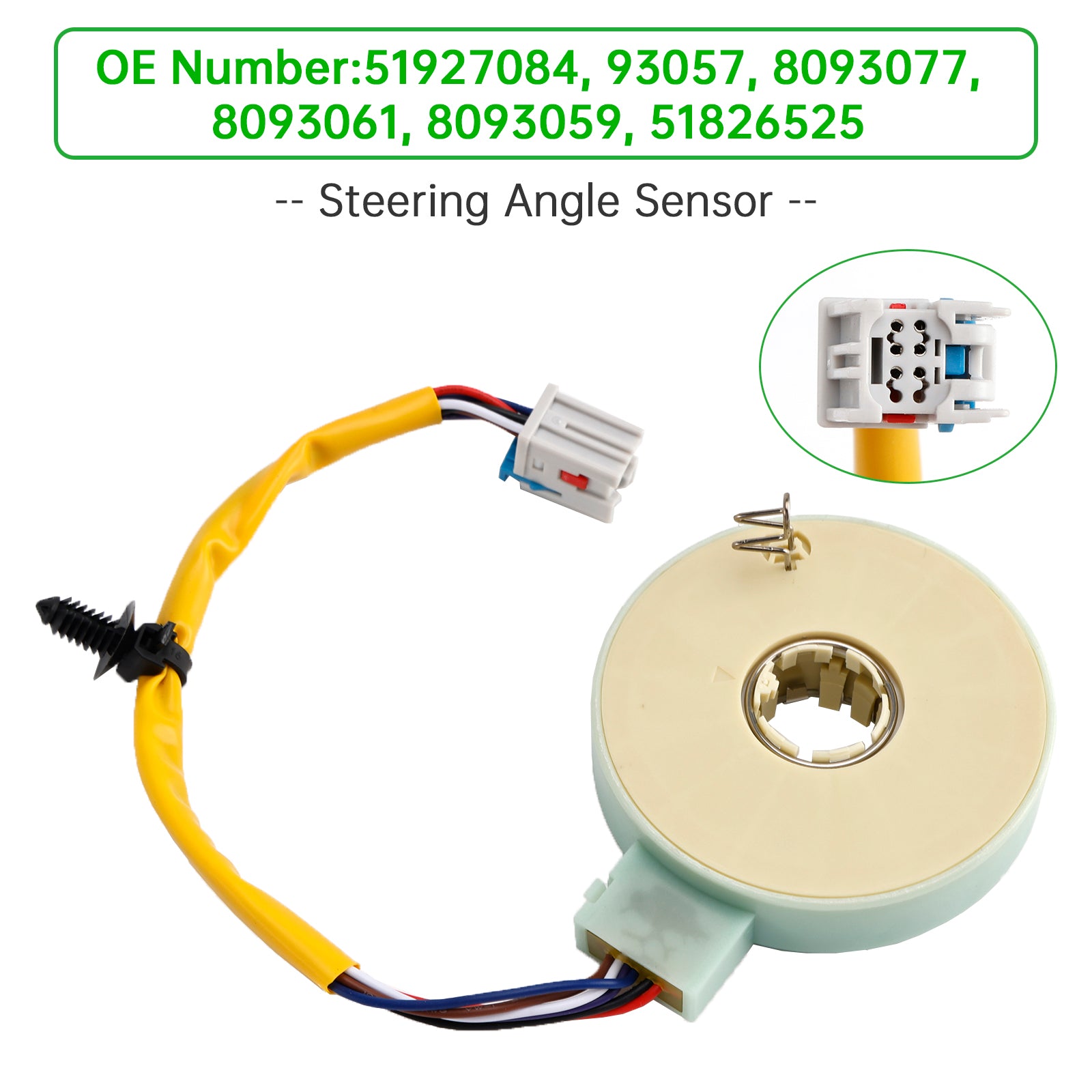 Steering Angle Sensor For Fiat 500 Grande Punto Opel Corsa C D X01 S07