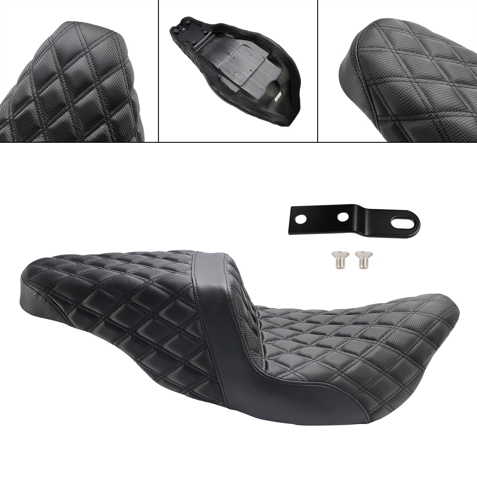 2009-2013 Road King Classic FLHRC Replace Front Rear Driver Passenger Seat Black
