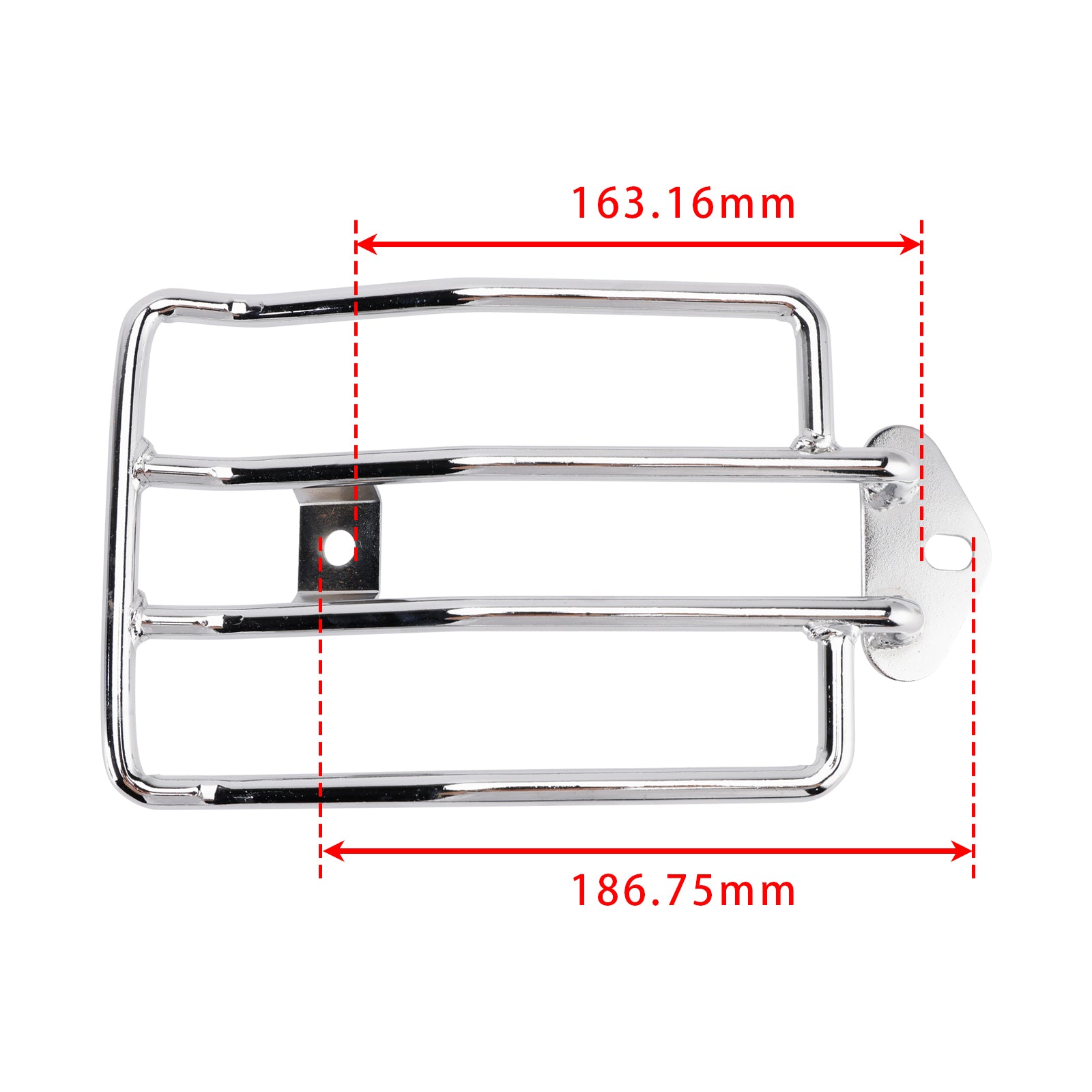 REAR LUGGAGE RACK SOLORACK CHROME FOR SPORTSTER XL883 XL1200 XL1200X 2004-2022