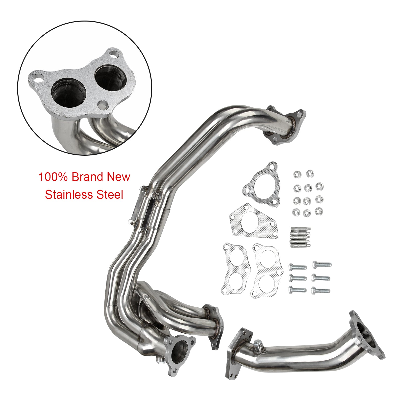 Exhaust Header Fit Impreza WRX/STI GDB GG EJ20/EJ25 02-06 Stainless Steel