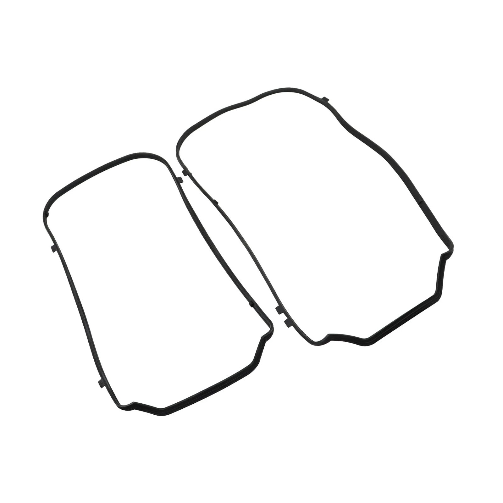 2PCS Front+Rear Engine Valve Cover For Honda Odyssey Pilot Ridgelin Accord 3.5L