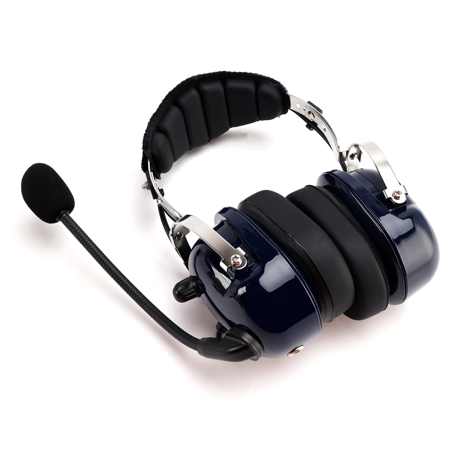 Pilot Noise-Cancelling Headset 6.3/5.2mm GA Plugs Universal Fit for Aircraft