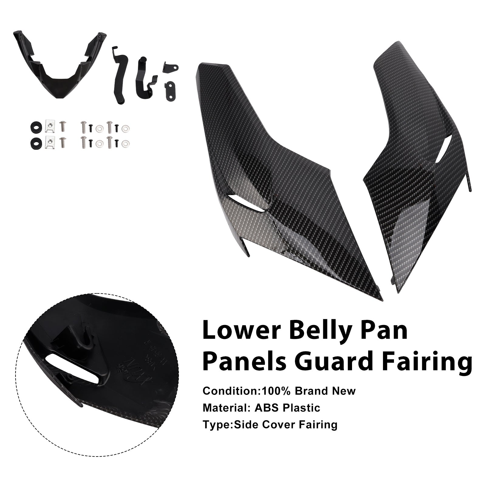 Lower Belly Pan Panels Guard Fairing For Street Triple 765 R/RS 2020-2022