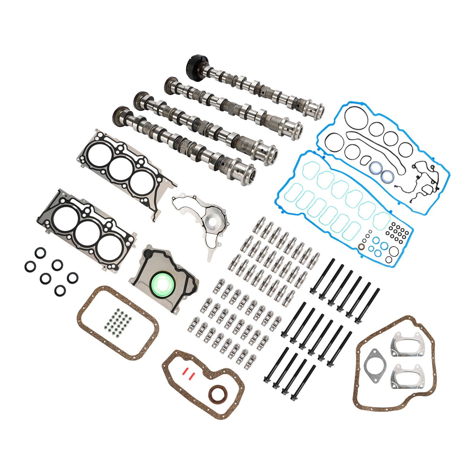 2011-2015 Dodge Durango Jeep Grand Cherokee 3.6L V6 Árboles de levas Rockers Lifters Kit de juntas