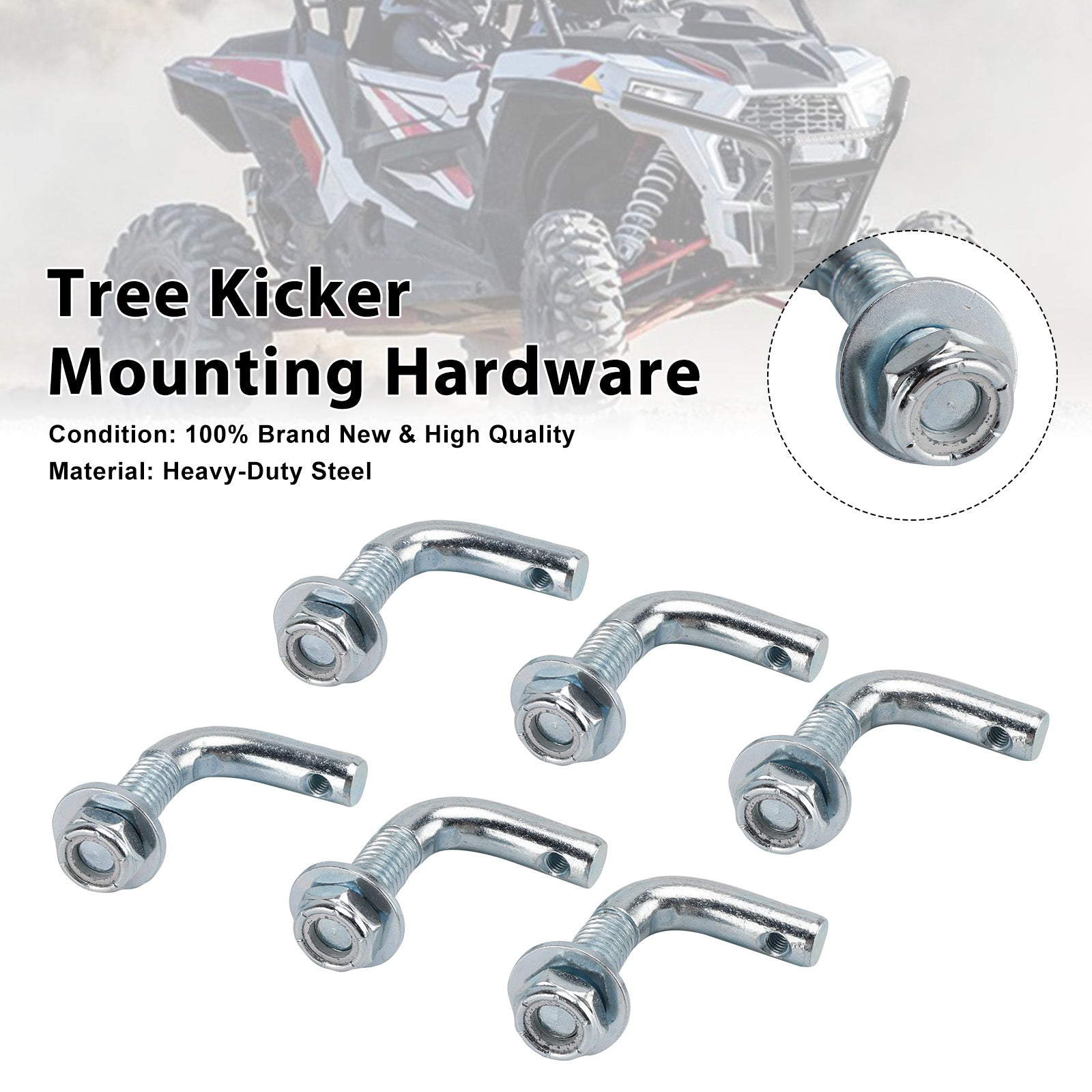 Polaris RZR XP1000 / Turbo S Models 2 Seat Tree Kicker Mounting Hardware