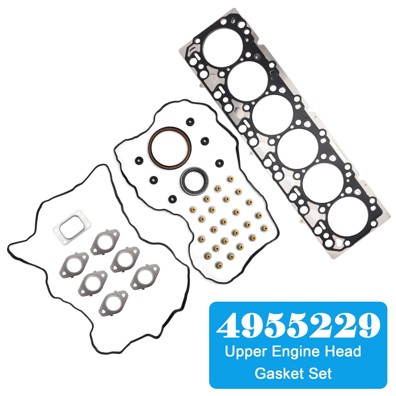4955229 Upper Engine Head Gasket Set for Cummins EPA10 6.7L ISB QSB Engines