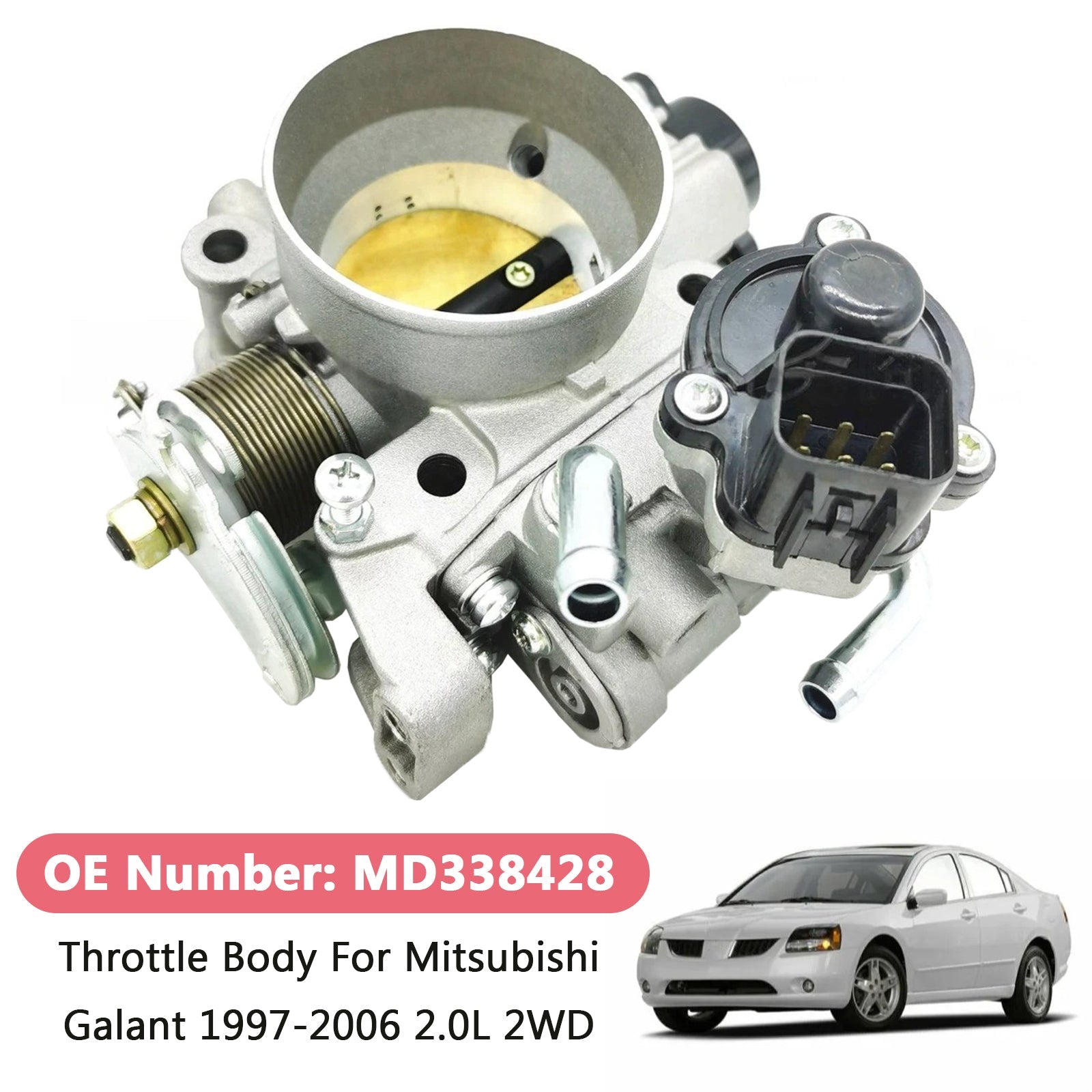 1997-2006 Mitsubishi Galant 2.0L 2WD FWD Throttle Body MD338428