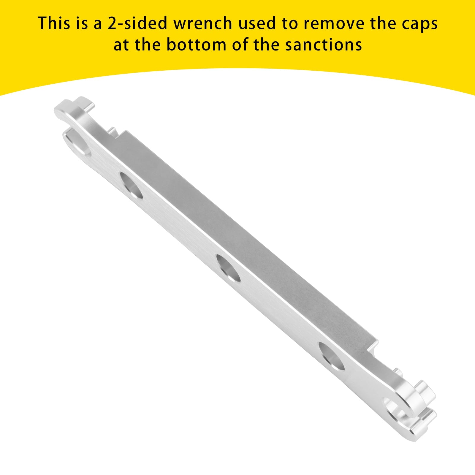 Aluminum Lower Cap Removal Wrench. Tool used For Rebuild DVO Saphire/Onyx fork