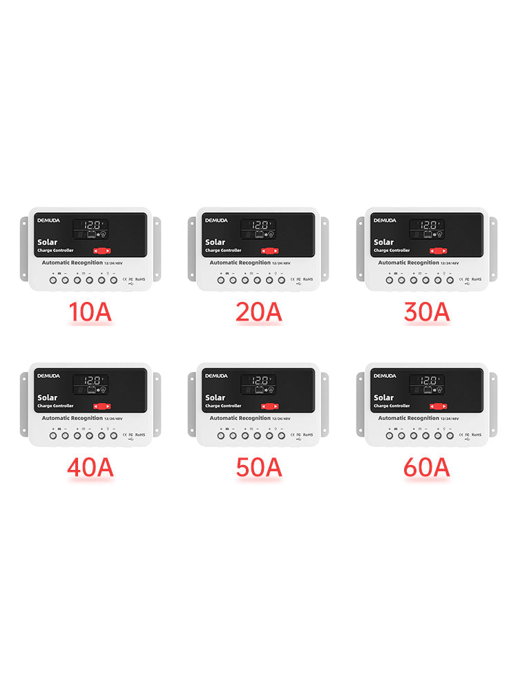12V24V48V 10A-60A PWM Solar Controller Automatic Solar Controller Iron Phosphate