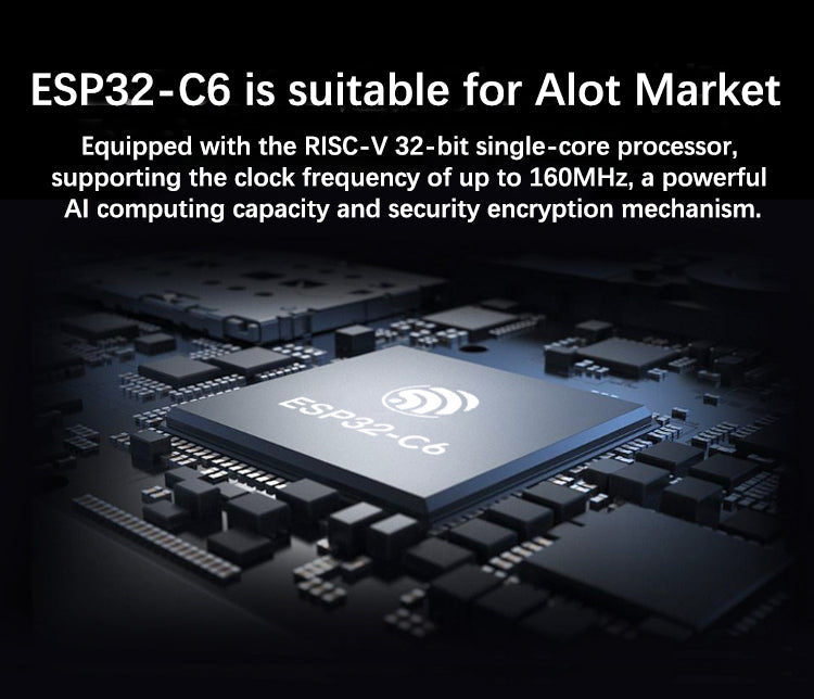 Single Core Microcontroller Boards ESP32-C6 Microcontroller Development Board 160MHz Single Core Processo