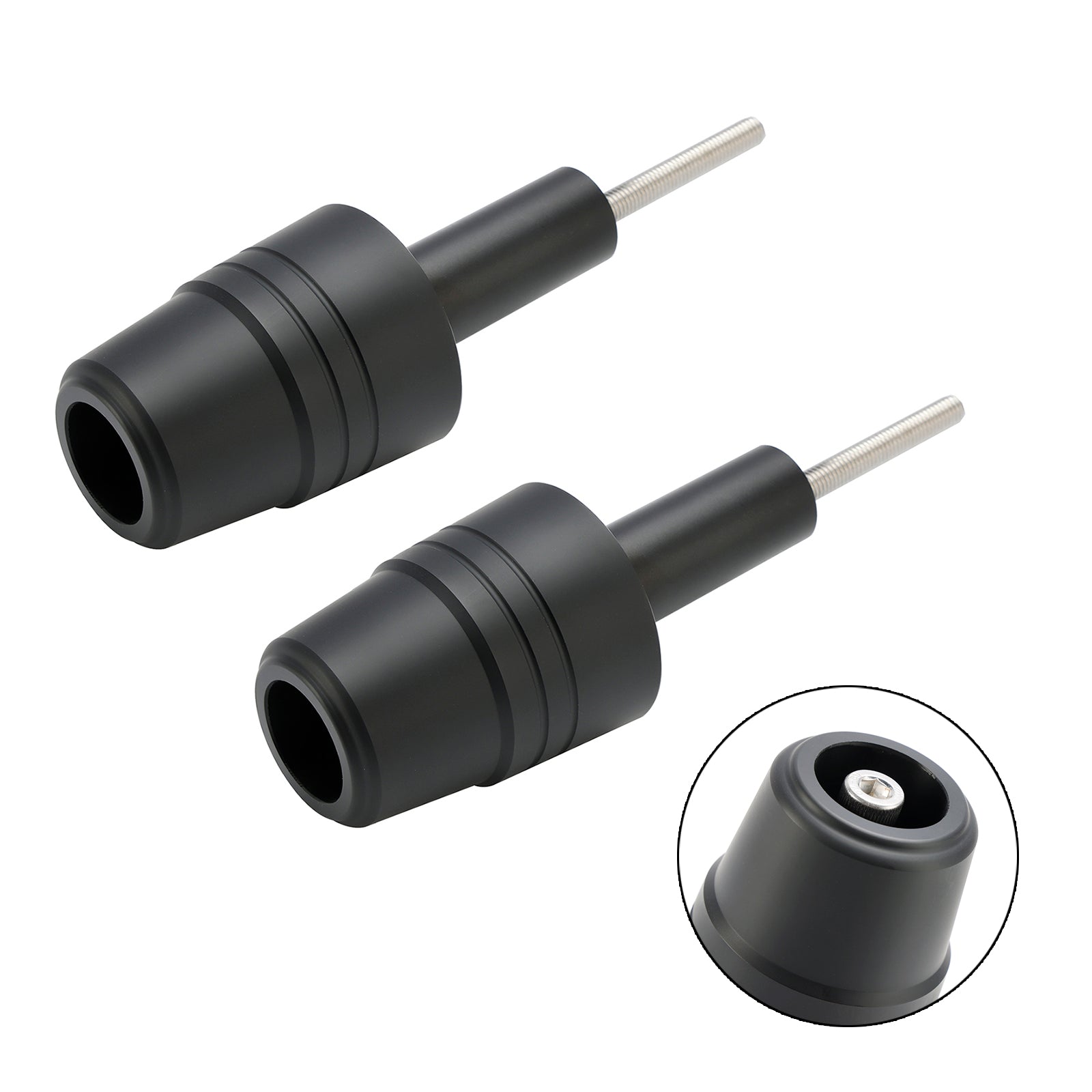 Crash Bobbin Protector Slider Aluminum Black For Aprilia Sr Gt125/200 2021-2024