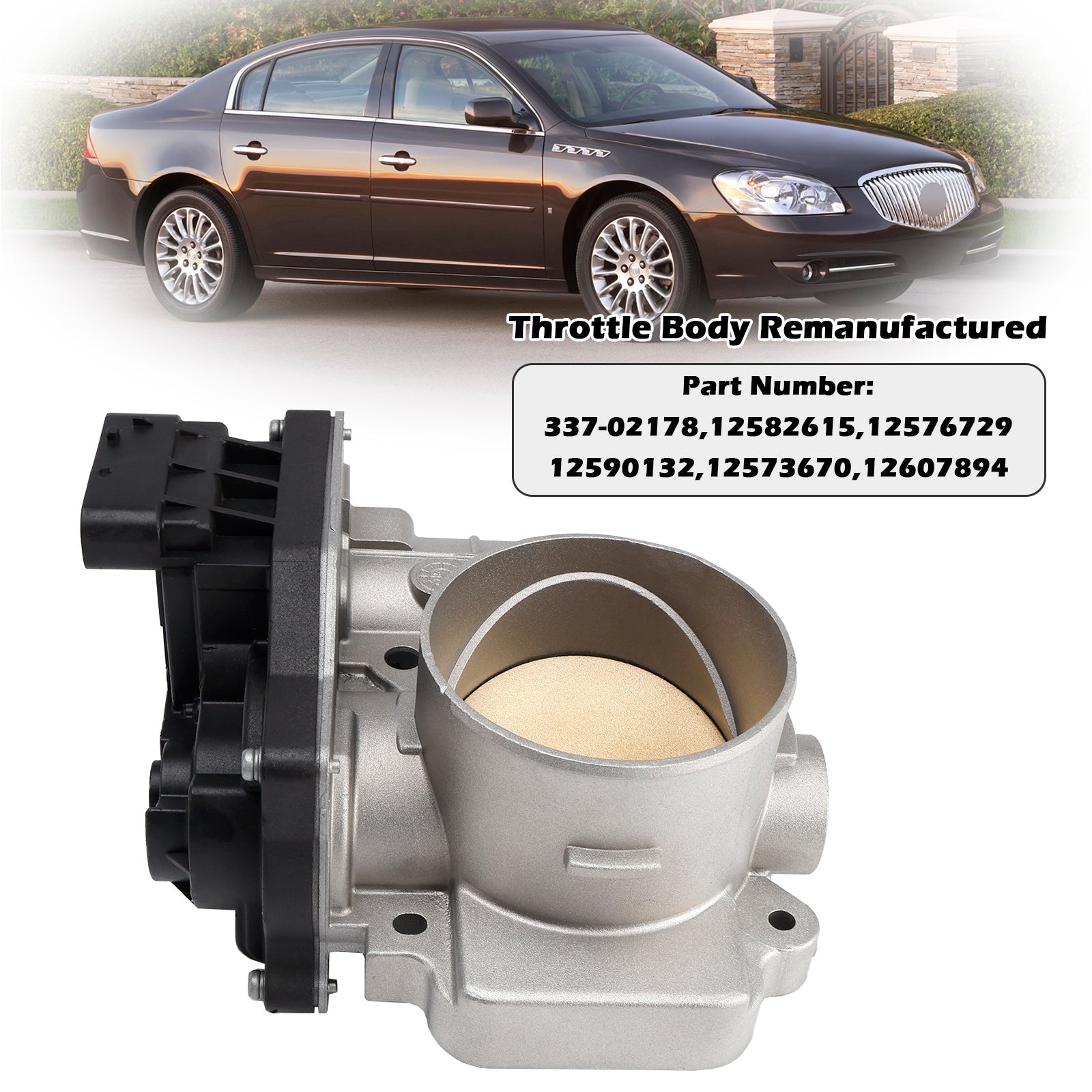 Throttle Body 12576729 For Buick LaCrosse Pontiac Grand Prix 3.8L 05-09