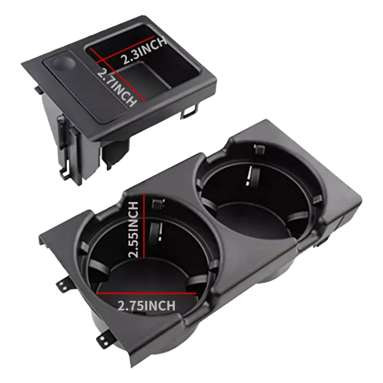 1999-2005 BMW 3 Series  E46 4 Door Black Center Console Trim Base Cup Coin Holder 51168218305