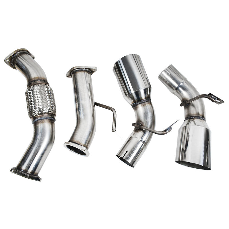 4.5" Dual Tip Muffler Catback Exhaust System For Toyota MR2 Turbo 2.0L 1991-1995