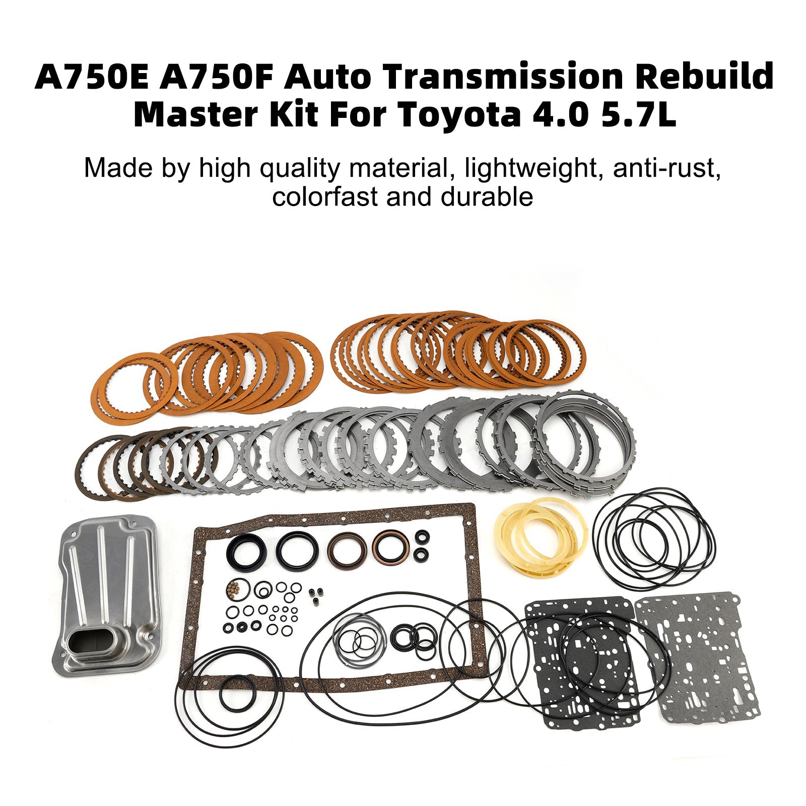 2005-2014 TOYOTA TUNDRA 4.0L 4.7L Auto Transmission Rebuild Master Kit A750E A750F